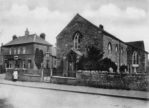 Old historical view of church and King's Hall